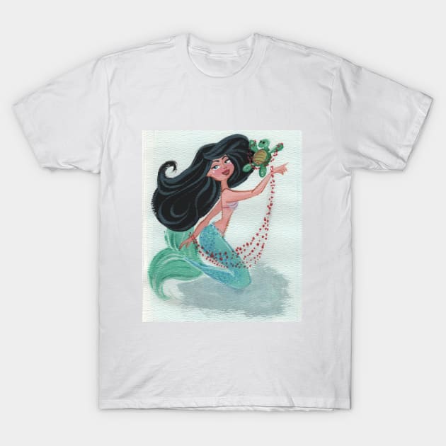 Mermaid Blue! T-Shirt by Carotoki